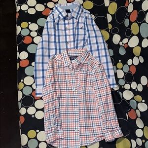 Two collared long sleeve shirts for boys